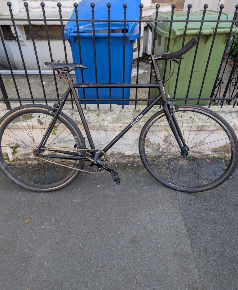 Black Quella Nero courier, single speed 54cm 