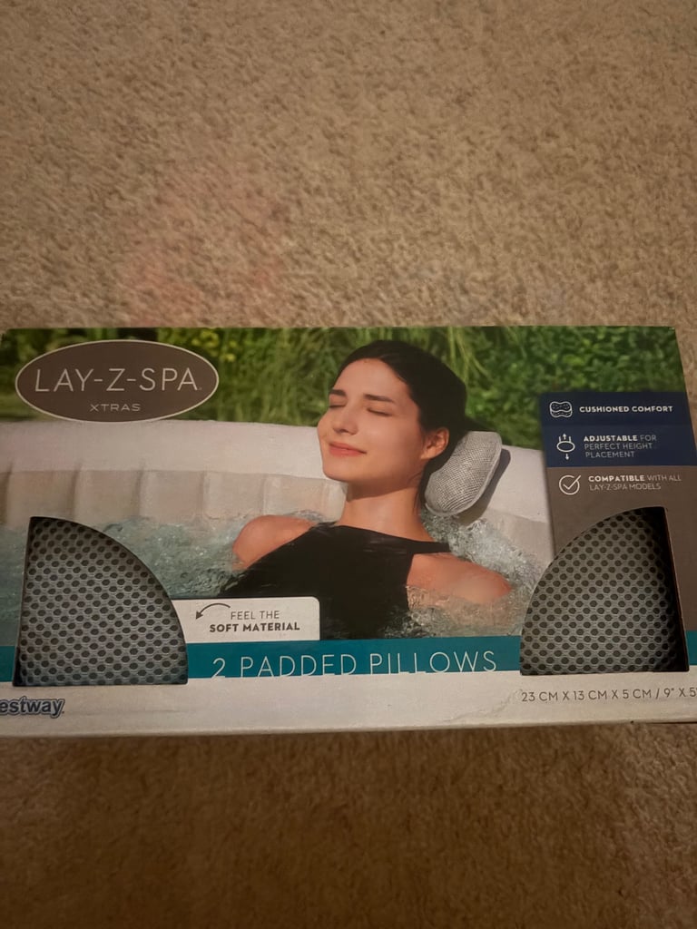 Lay-z-spa 2 new padded pillows 