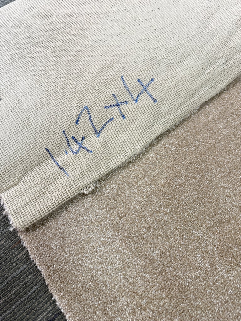 Thick cream beige carpet 1.42m x 4m Brand New