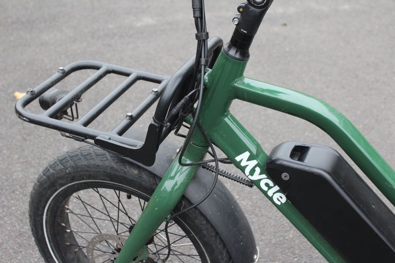 Mycle Electric Cargo bike bicycle  with accessories 