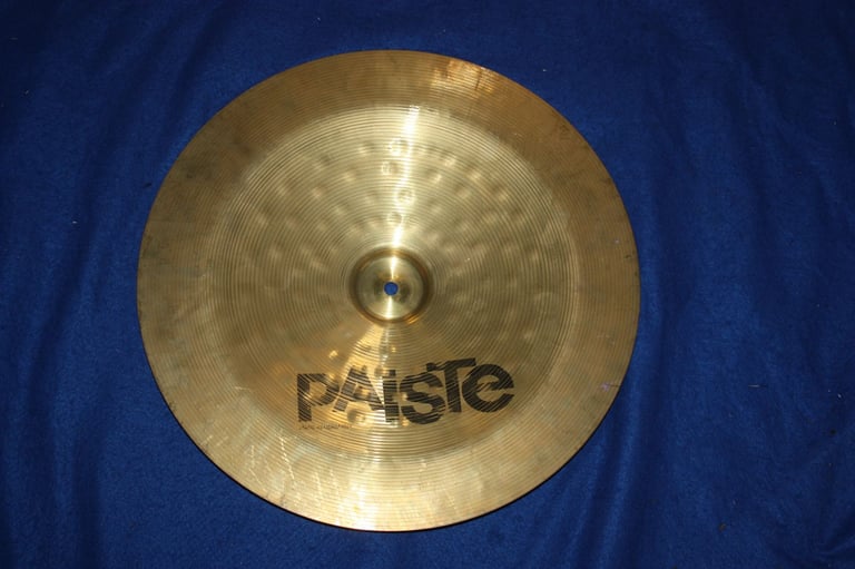 Vintage Paiste Brass Tones China Cymbal 18 inch ~ Weight 1313 Grams ~ £85 ono