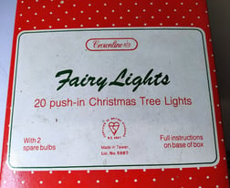 Vintage/Retro Crownline Christmas Tree 20 Fairy Lights