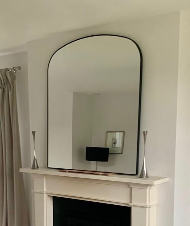 White Company Chiltern Mantle Arch Mirror - Black - NEW & Boxed