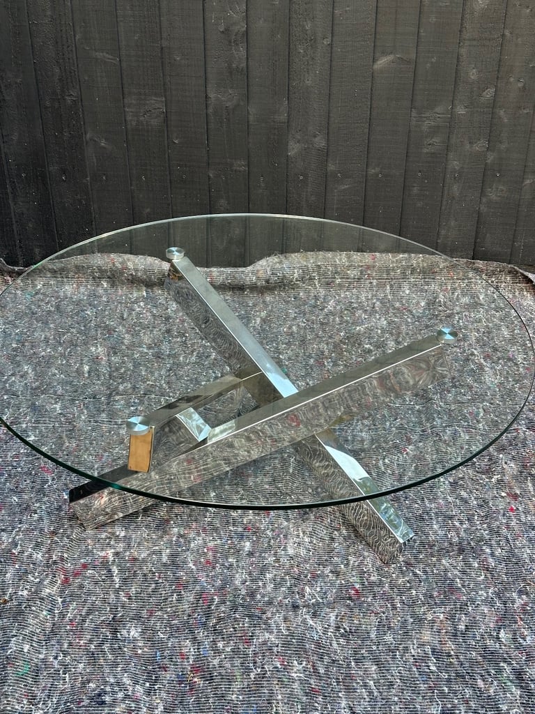 Tivoli Coffee Table (Kesterport) Glass and Metal