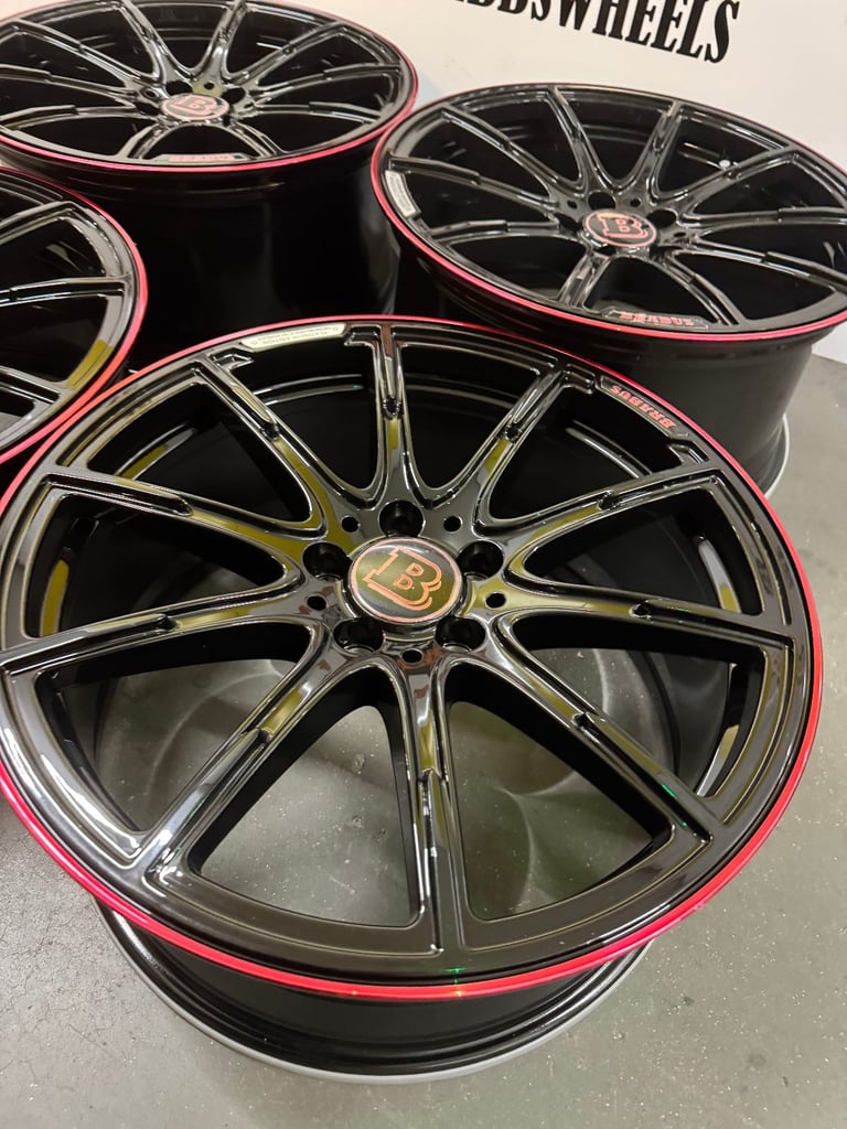 19" MERCEDES BRABUS REPLACEMENT ALLOY WHEELS C CLASS E CLASS S CLASS 