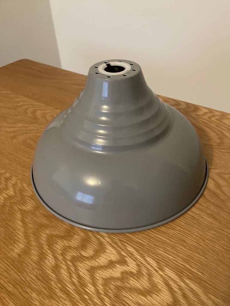 Grey Metal Pendant Lamp Shade