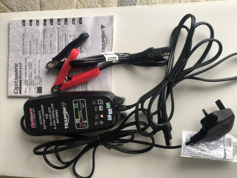 Triumph motorcycle battery charger