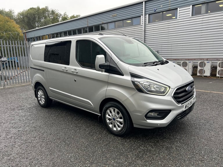 image for 2021 Ford Transit Custom 2.0 EcoBlue 130ps Low Roof D/Cab Limited CREW Van PANEL VAN Diesel Manual