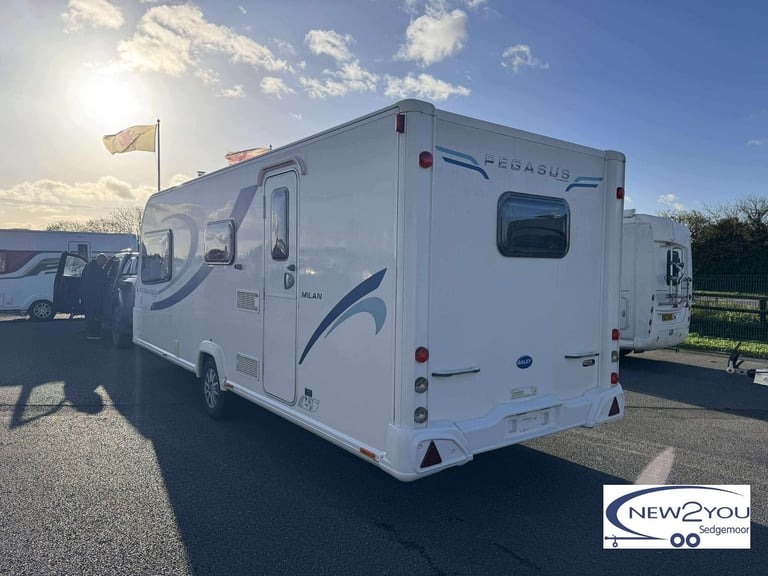 2012 Bailey Pegasus Milan 4 Berth 'U' Shaped Lounge Caravan - STOCK S086