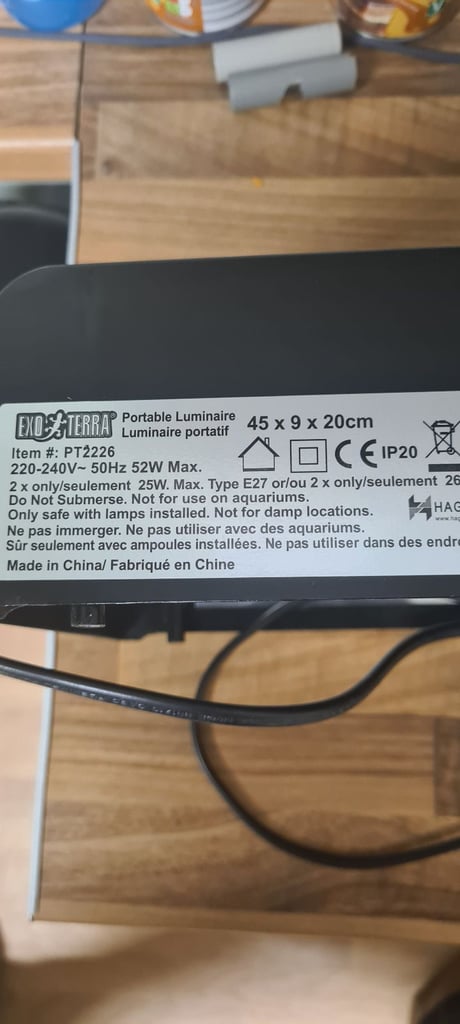 45cm exo terra compact canopy