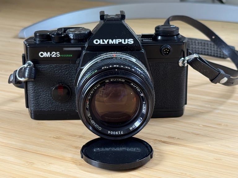 image for Olympus OM-2S Program 35mm Film Camera + Zuiko 50mm f/1.4 – Excellent Condition
