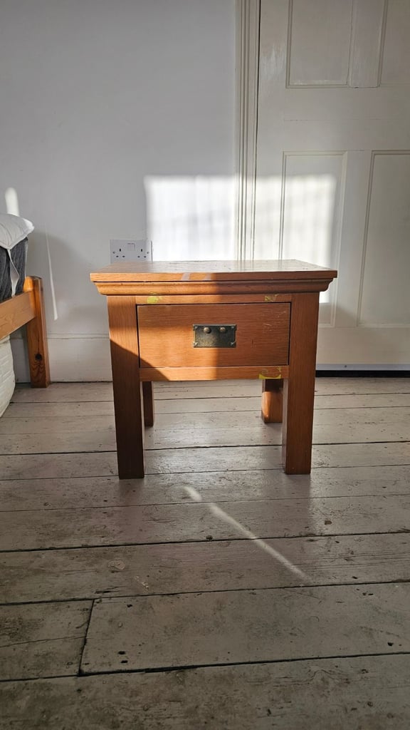 image for  Antique Solid Wood Bedside Table