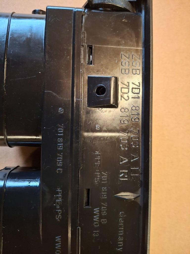 VW Volkswagen T4 Transporter Dashboard Trim Triple Centre Vent Air Blower & Grills