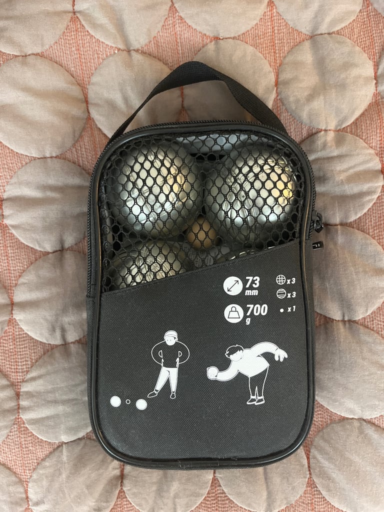 Petanque/ Boule set of 6 metal balls