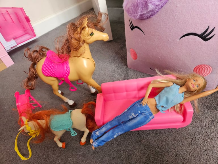 Barbie dreamhouse and barbie bundle