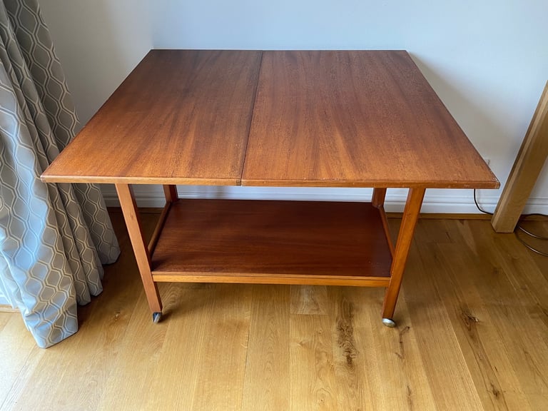 Vintage McIntosh Teak Metamorphic Bar Tea Trolley Table Retro Small Sideboard