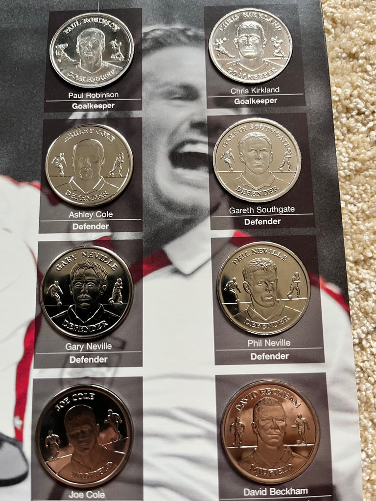 Official England 2004 Medal Collection Complete 