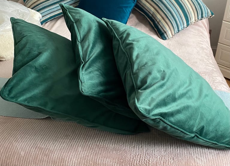 image for Three large cushions with fillings, unused, For Sale