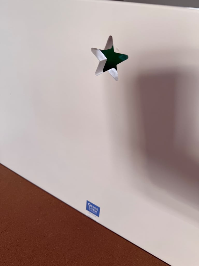 Great Little Trading Company Star Bright Toddler Bed - White
