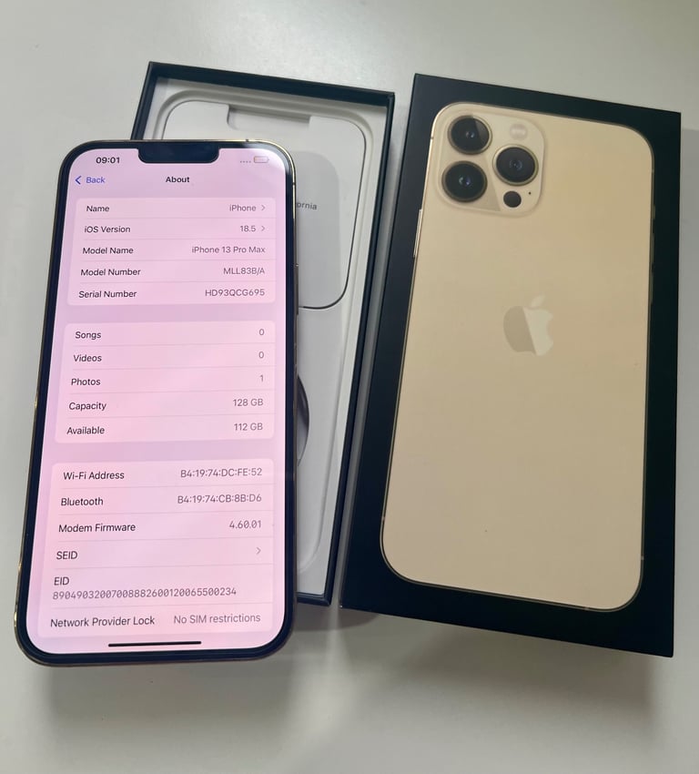 iPhone 13 Pro Max 128gb Gold No Offers 