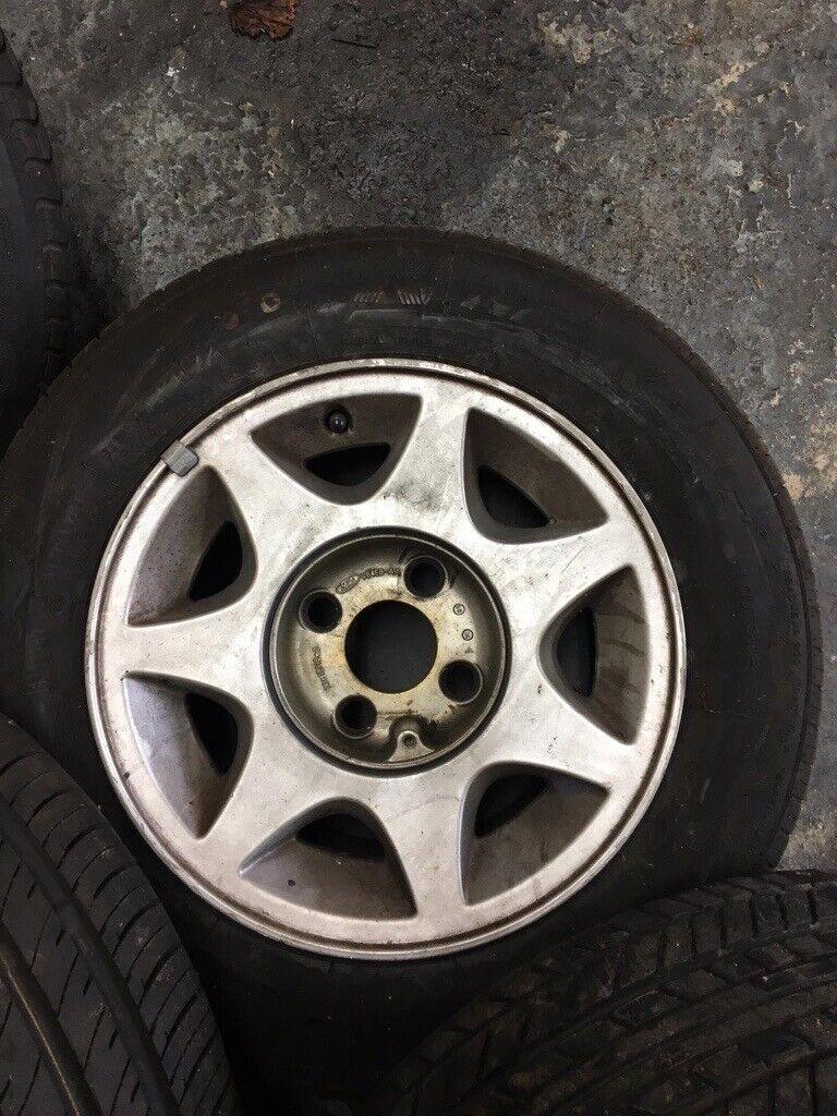 Ford Capri 13 alloys tyres x 4 all hold air size 205/60R/86h