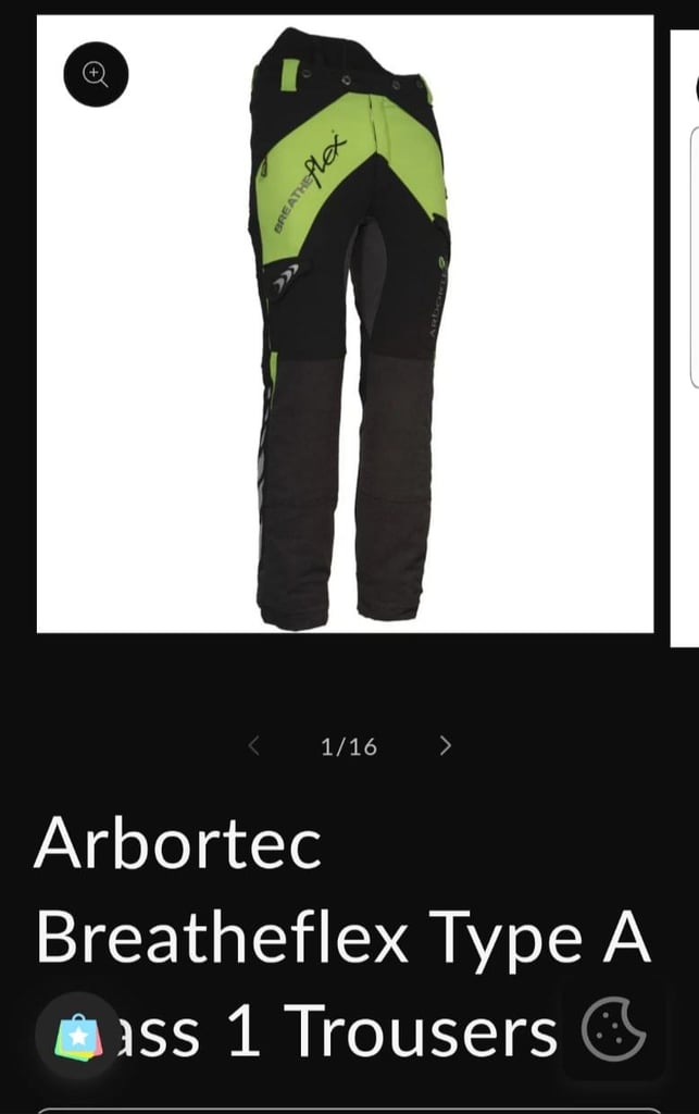 Arbortec chainsaw trousers