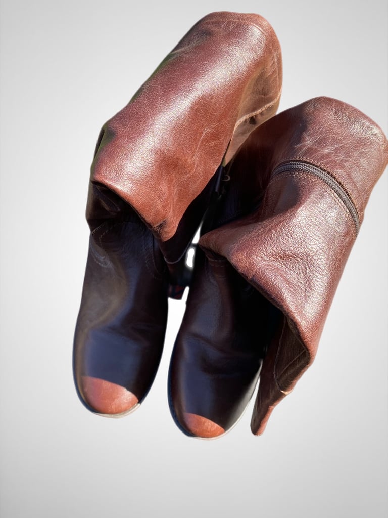 Marks & Spencer Knee High Brown Leather Boots