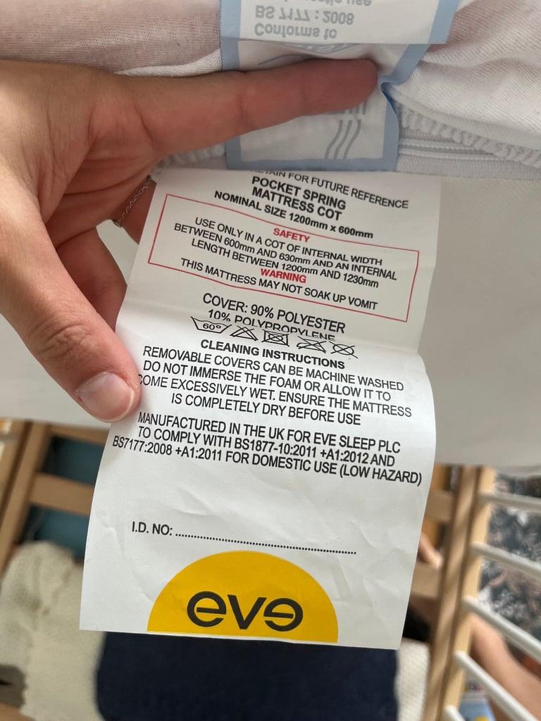 COT MATTRESS ONLY - Eve Mattress