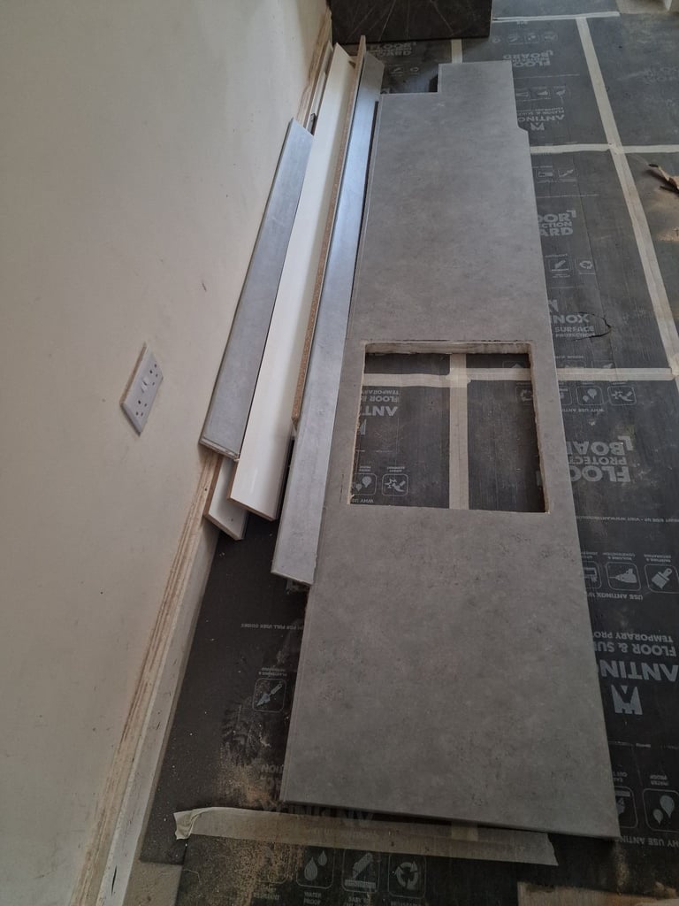 Used kitchen worktop ( 2 no.)  and upstands 