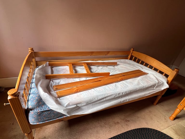 image for Single bed - top bunk and mattress 