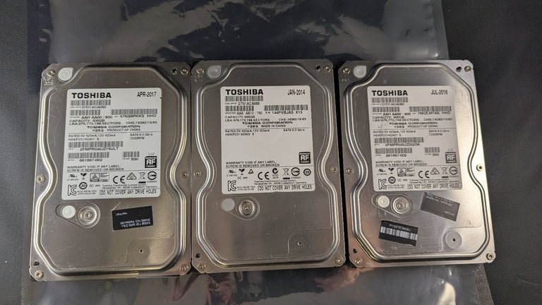 500GB 3.5inch HDD assorted brands