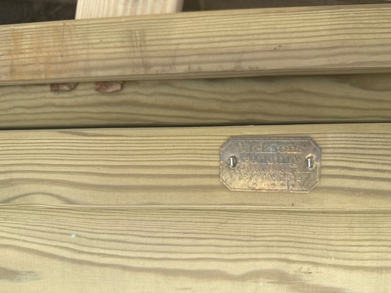 2 x Jacksons Fencing 0.91 m High (3FT) x 1.83 m Wide Horizontal Hit + Miss Fence Panels