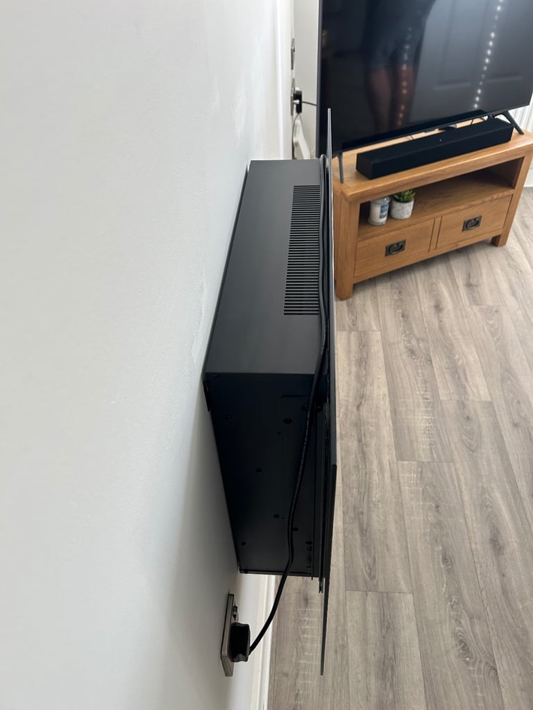 Black LED Electric Fire Place 