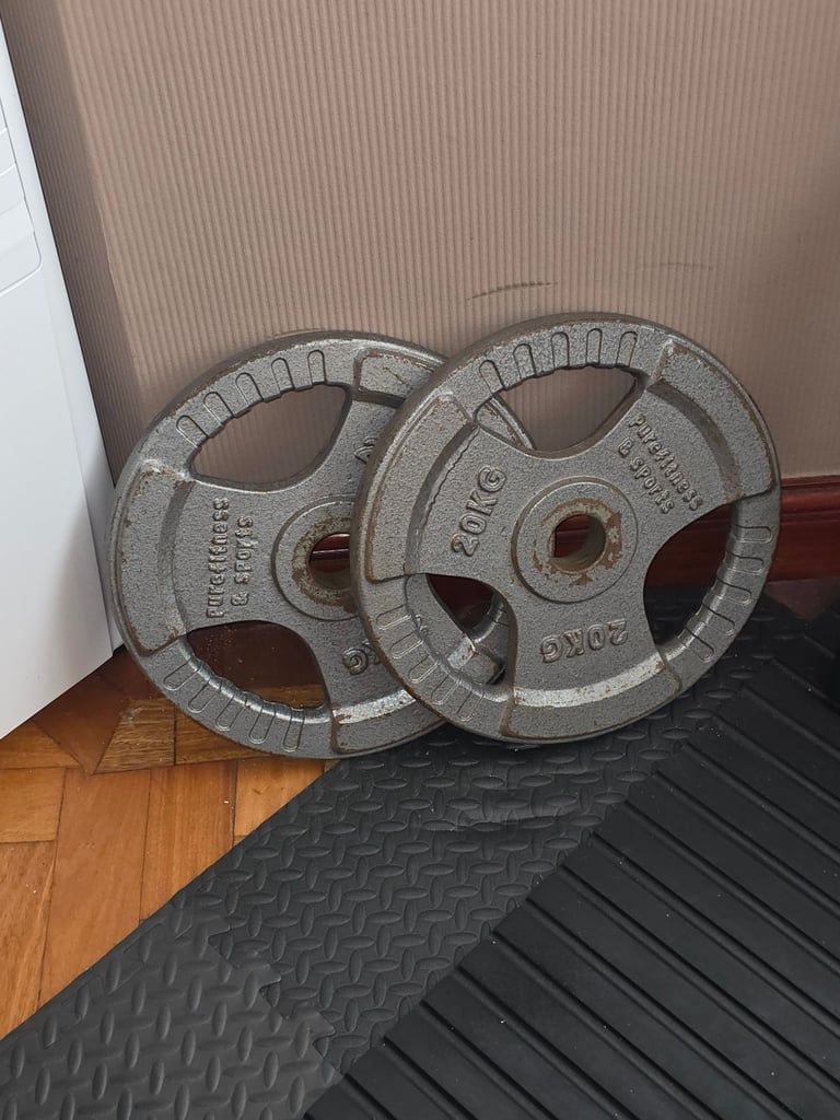 image for 2x20kg Olympic weight plates