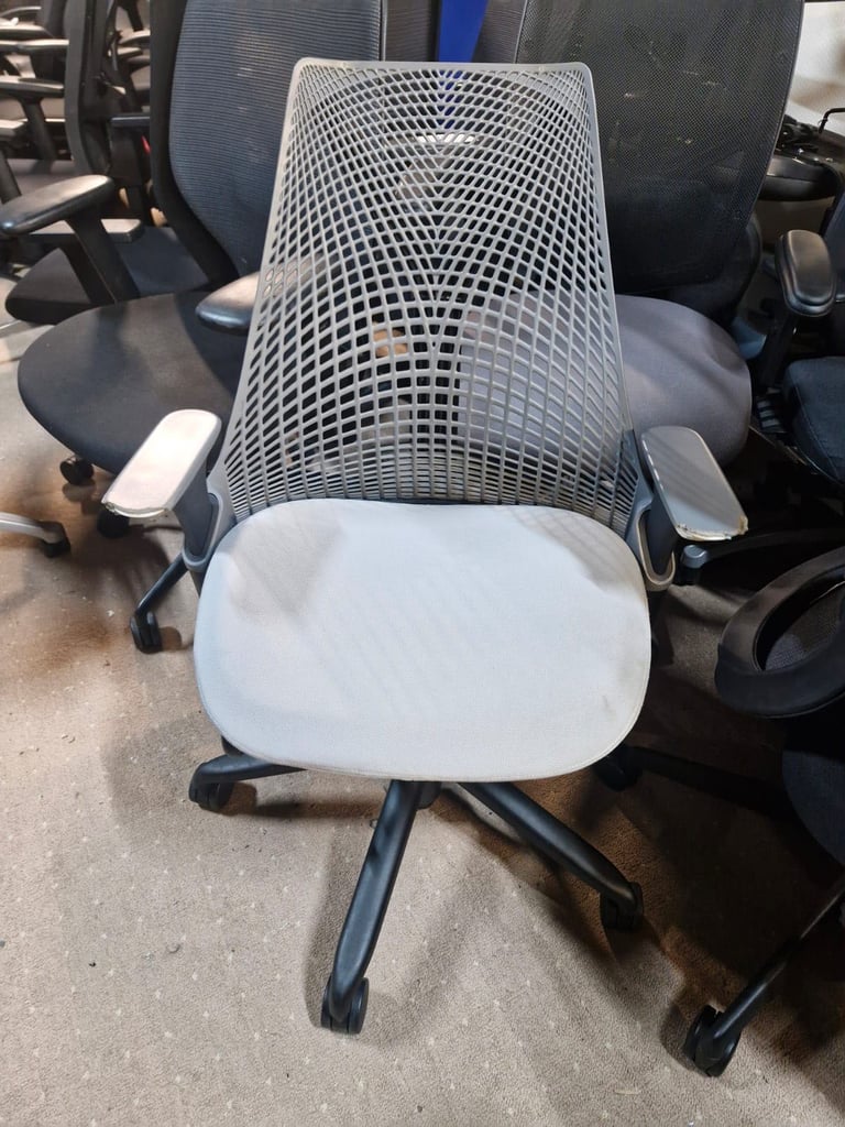 image for Herman miller Sayl office chair with armpad rubber damage