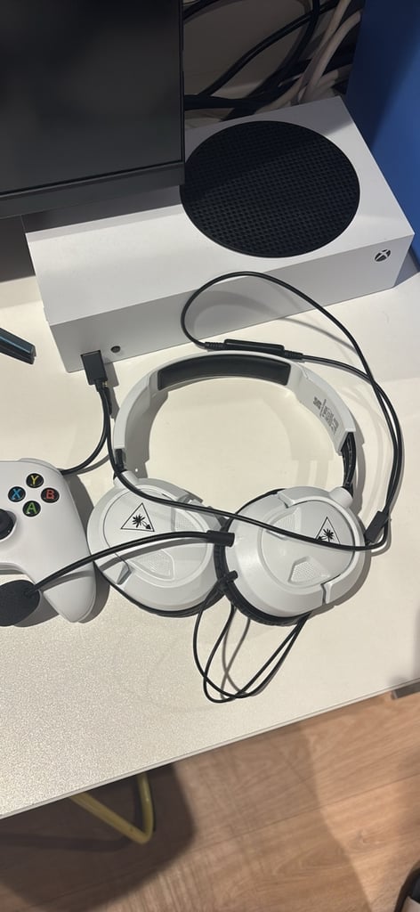 Xbox Series S with controller and headset 