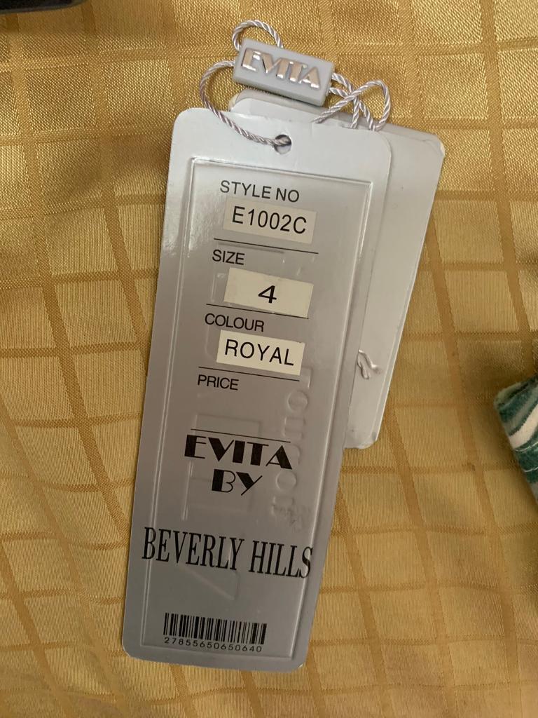 Royal blue prom dress size 4 