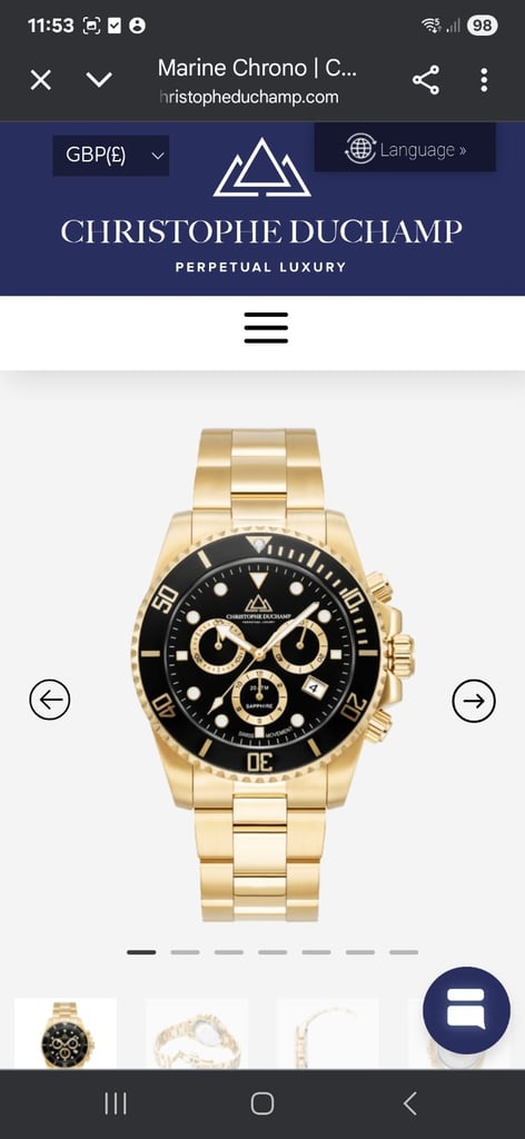 image for Christophe Duchamp Marine Chrono Watch