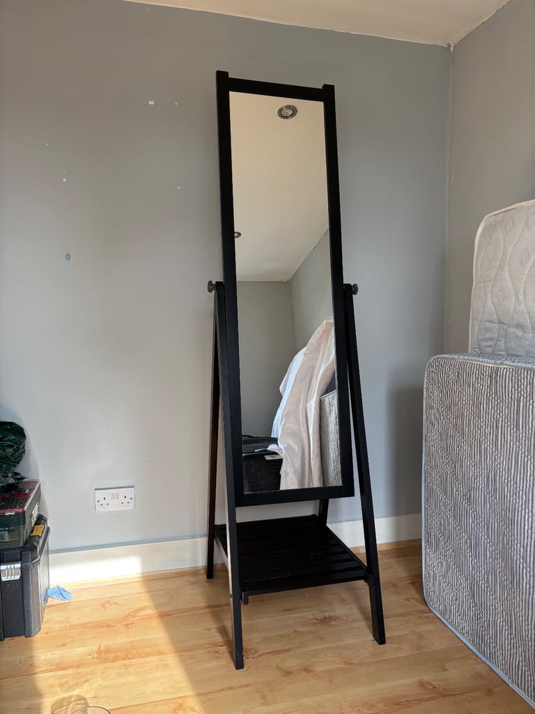 Ikea full length free standing mirror with storage/ ikea mirror / full length mirror 