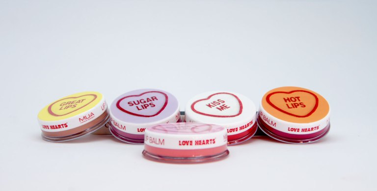MUA Makeup Academy Love Hearts Collection 5 x Lip Balms - Limited Edition