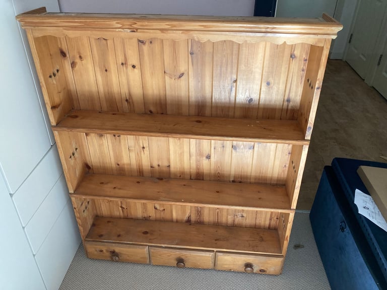 image for Free narrow wooden bookcase 