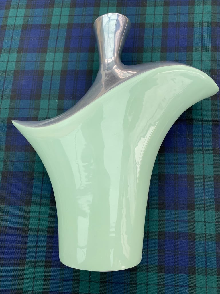 image for Contemporary metal and enamel bud vase