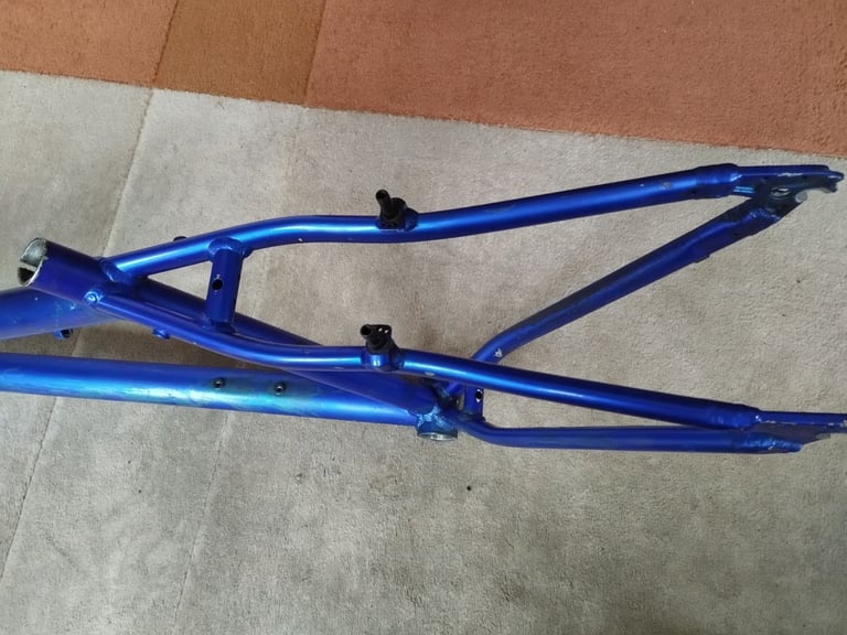 Alloy Mountain Bike Frame, And Suspension Forks.