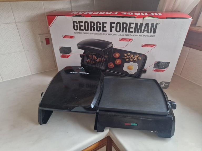 George Foreman Large Grill & Griddle Box Included