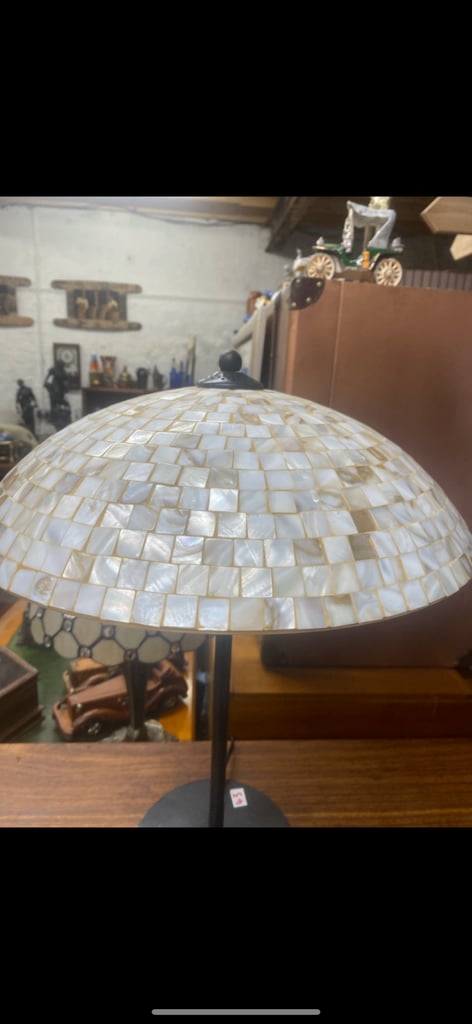 Genuine sea shell lamp 
