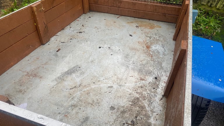 Car trailer 6x4 with car axle 