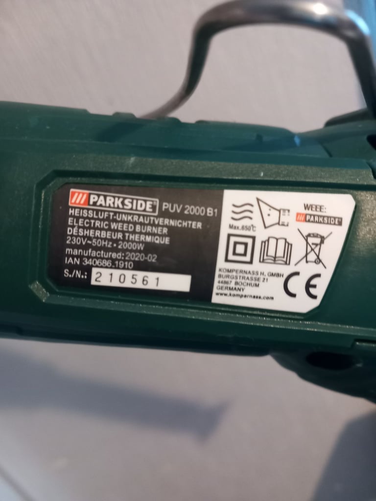 Parkside PUV 2000 B1 Weed burner