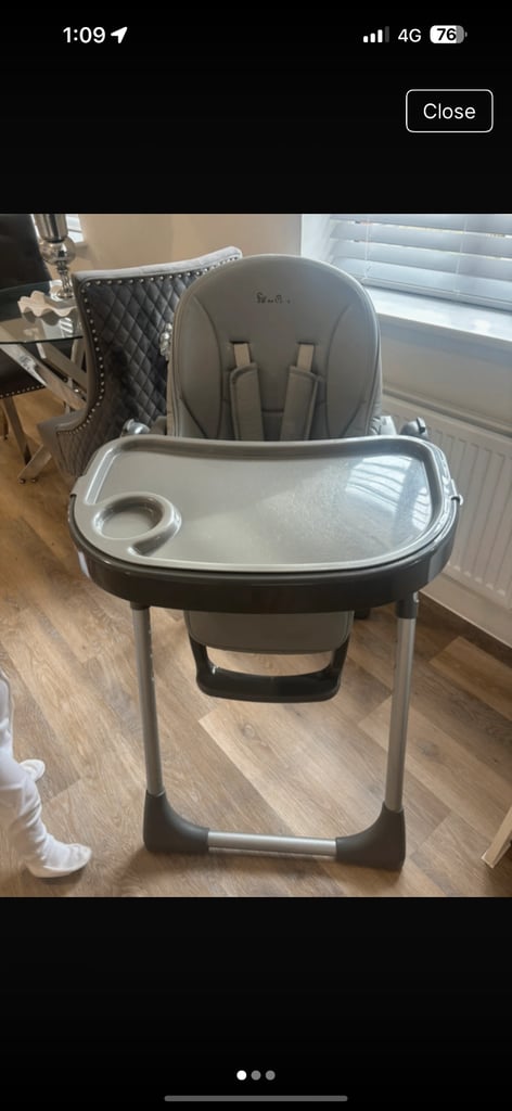 Silver cross grey buffet high chair 