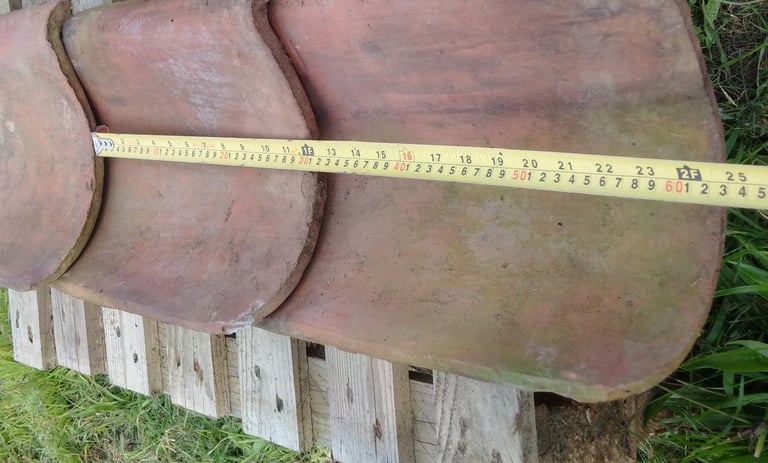 1100+ Reclaimed, handmade antique red clay 'Dutch' Pantiles