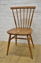 Ercol chair dining chair kitchen chair blonde blue label vintage REDUCED